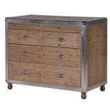 Alpine Chic Wood & Metal Chest